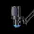 BOYA CastMic G40 Vibrant RGB Noise-Cancelling USB Microphone, 192 kHz/24-bit high-resolution audio - Black